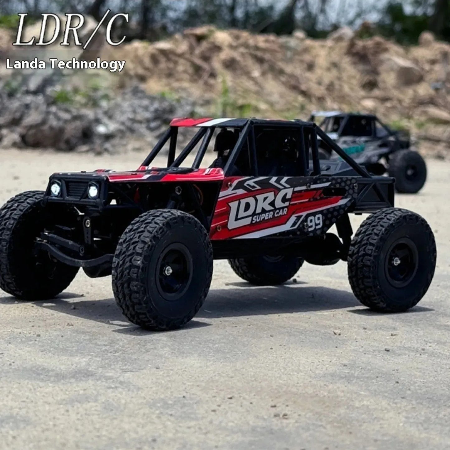 LDRC LD18499 1:18 4x4 4WD RC Car Remote Control Climbing Toy Vehicle Model for Boys Gift Off-Road Capable Scale Toy Car