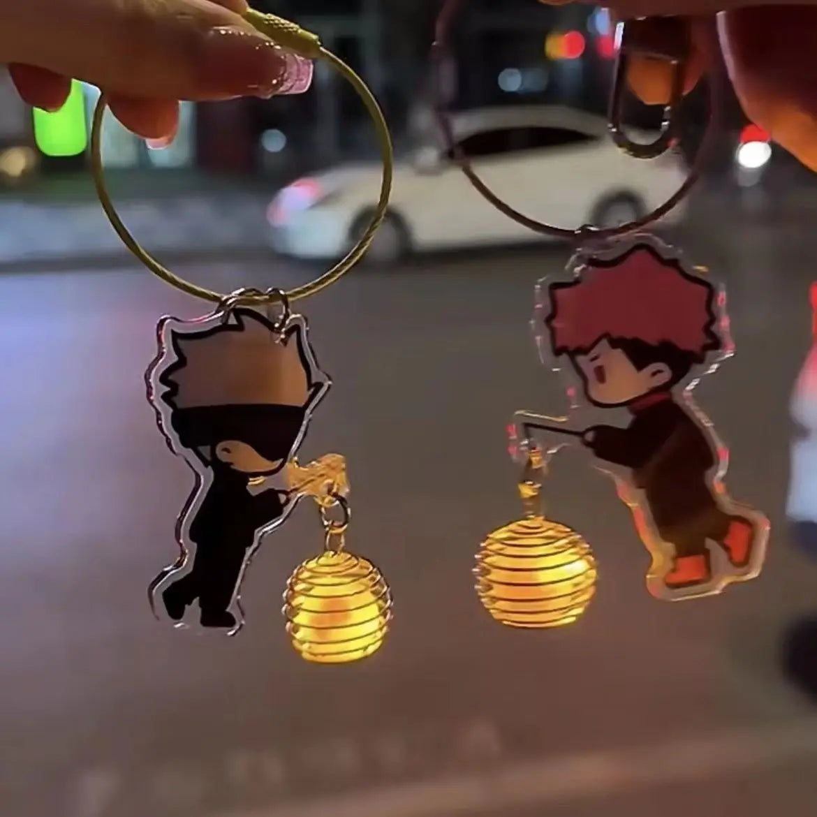 Jujutsu Kaisen Gojo Satoru Geto Suguru anime peripheral creative Q version acrylic lantern key chain hanging chain decoration