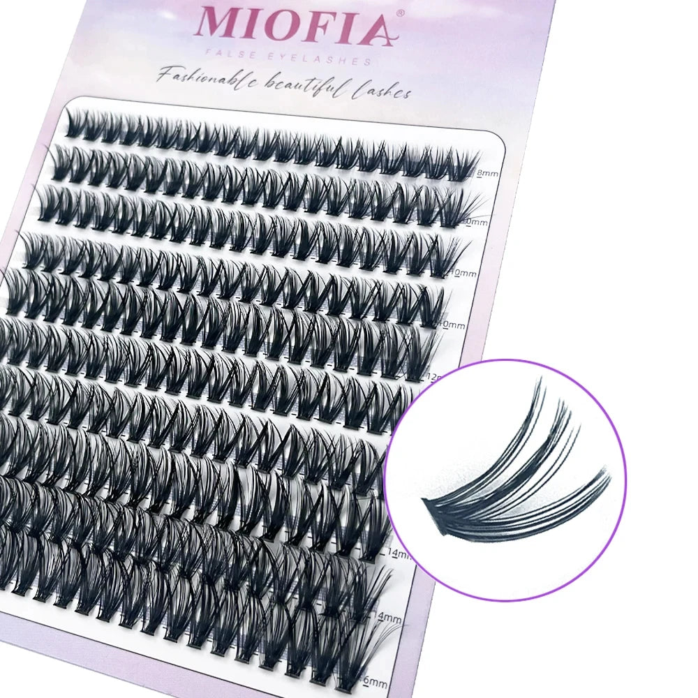 30D 40D 60D 80D Mink False Eyelashes 180/200 Bundles Natural Lashes extension 3D Russia Volume Individual Eyelash Cluster Makeup