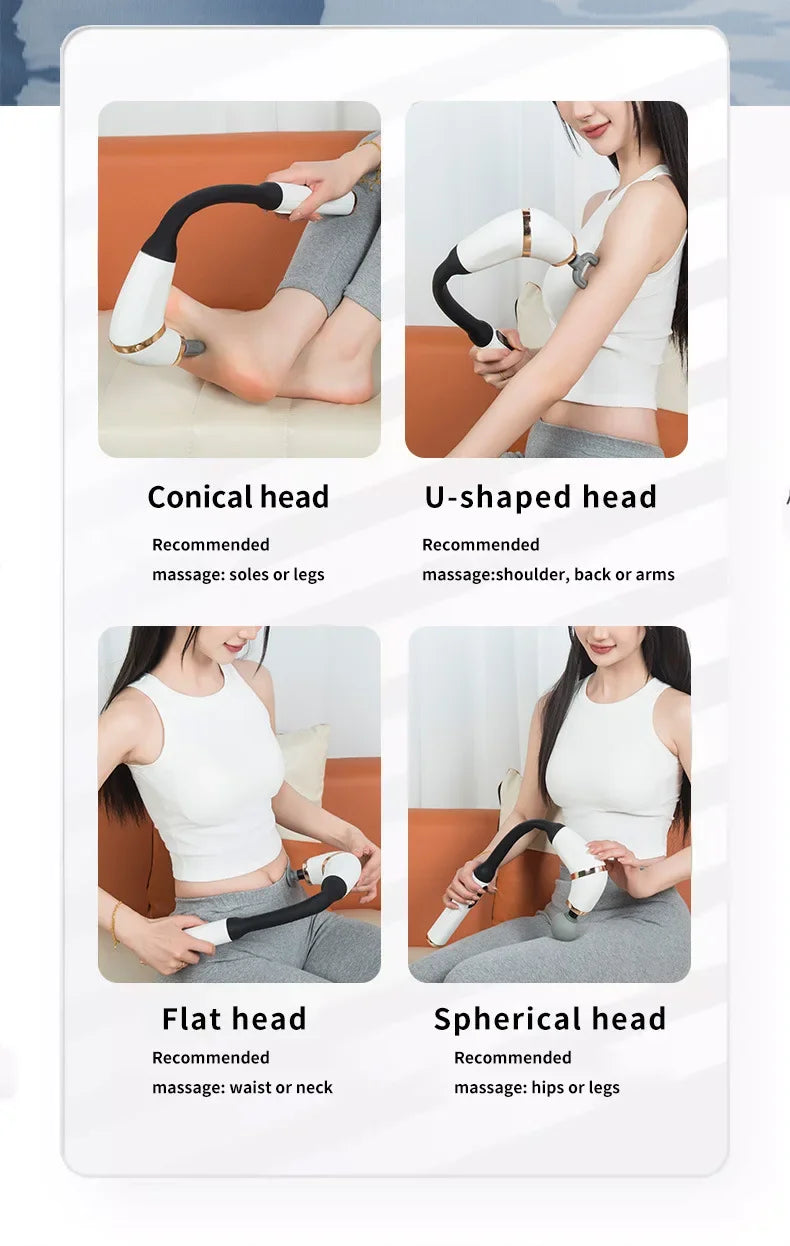 Relax The Spine Professional Vibrating Body Massage Hammer Premium Handheld Massage Gun Portable Percussion Vibration Hammer