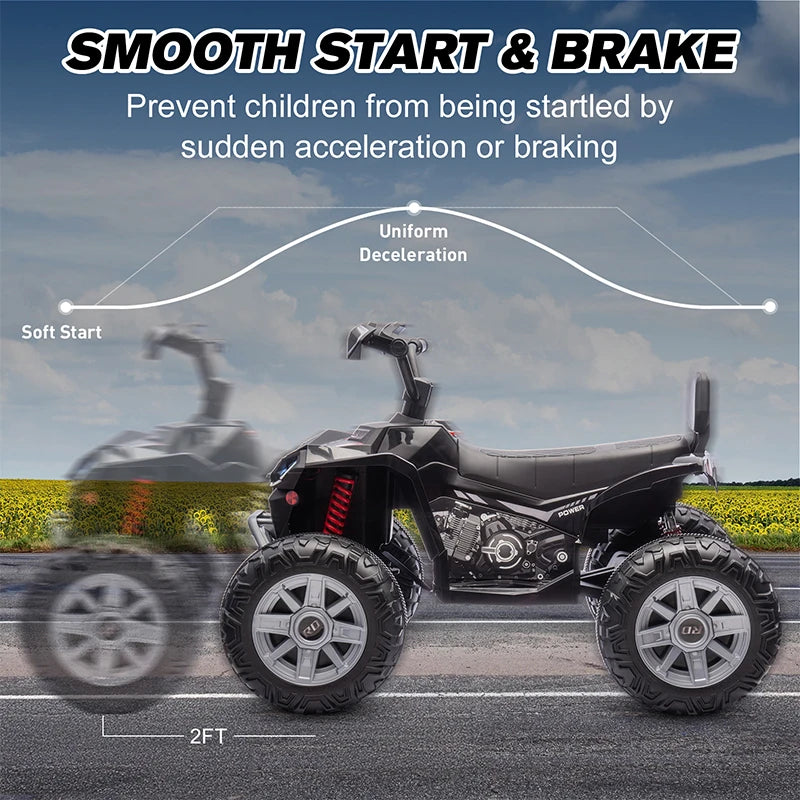 24V Kids Electric Vehicle 4-Wheeler Kids Ride On Toy Car XXXL Size ATV Electric Car for Toddler Children Gift,Spring Supspension