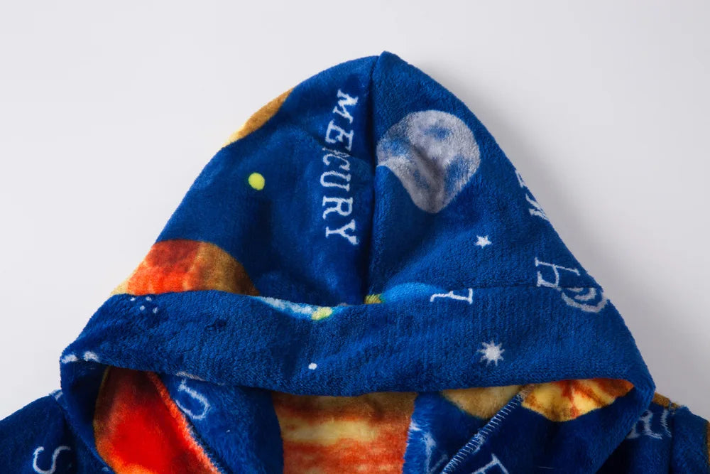 Kids Sleepwear Robe Autumn Winter Flannel Warm Bathrobe For Girls 1-11 Years Toddler Children Pajamas For Boys Girl Pajamas