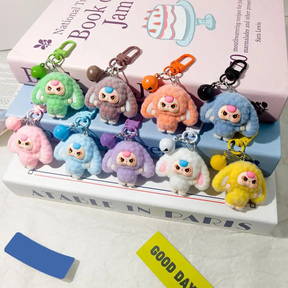 Kawaii Keychain Cartoon Creative 3D Doll Hanging Students Schoolbag Pendant Car Keyring Women and Men Trend Gifts