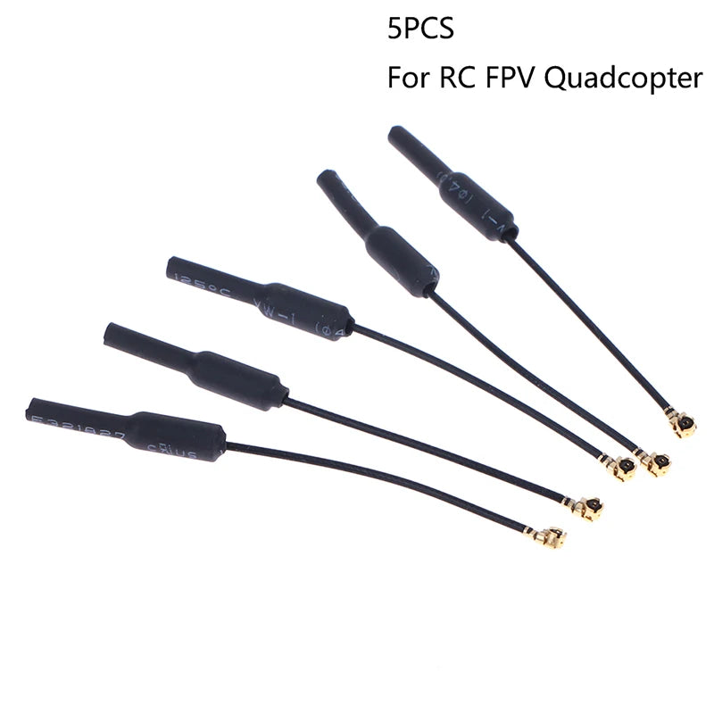 5pcs 3DB UFL IPEX Omni Directional Brass Soft FPV Antenna for RC FPV Quadcopter Racing Freestyle Drones DIY Parts