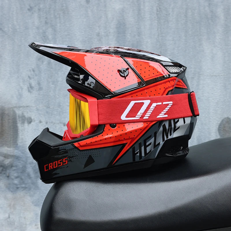 903-Motorcycle off-road helmet, fully covered electric vehicle, pulling full helmet, mountain downhill, all season