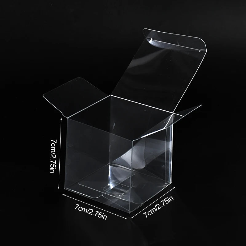 20/50PCs Clear Gift Box Cupcake Dessert Cookie Candy Boxes Wedding Birthday Party Supplies Baby Shower Christmas Gift Packaging