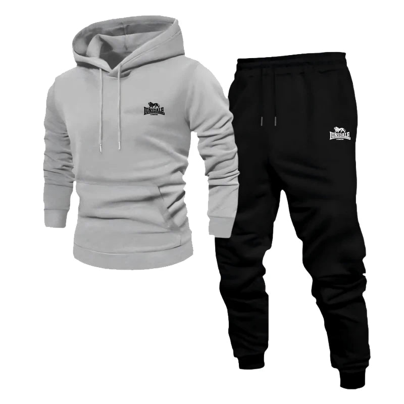 2025 Men's and Women's fitness Jogging Fashion Autumn/Winter Two-piece set of long-sleeved sweatshirt + casual sport pants