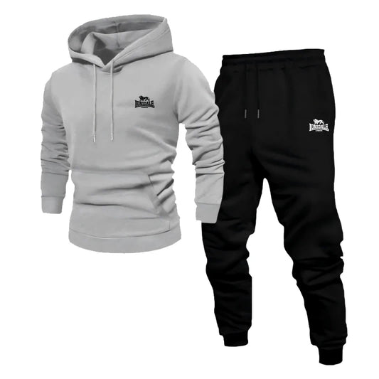 2025 Men's and Women's fitness Jogging Fashion Autumn/Winter Two-piece set of long-sleeved sweatshirt + casual sport pants