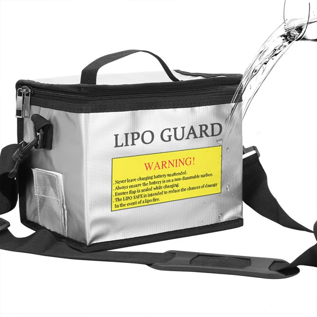 Lithium Battery Explosion-proof Bag Fireproof Safety High Temperature Storage Flame Retardant Aircraft Model Battery Protection
