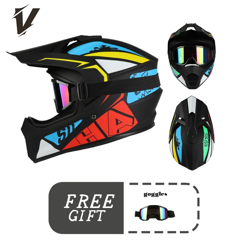 Motocross Helmet Motocross Bicycle Downhill Capacete AM DH ATV Cross Helmet Child Motorcycle Helmet Unisex