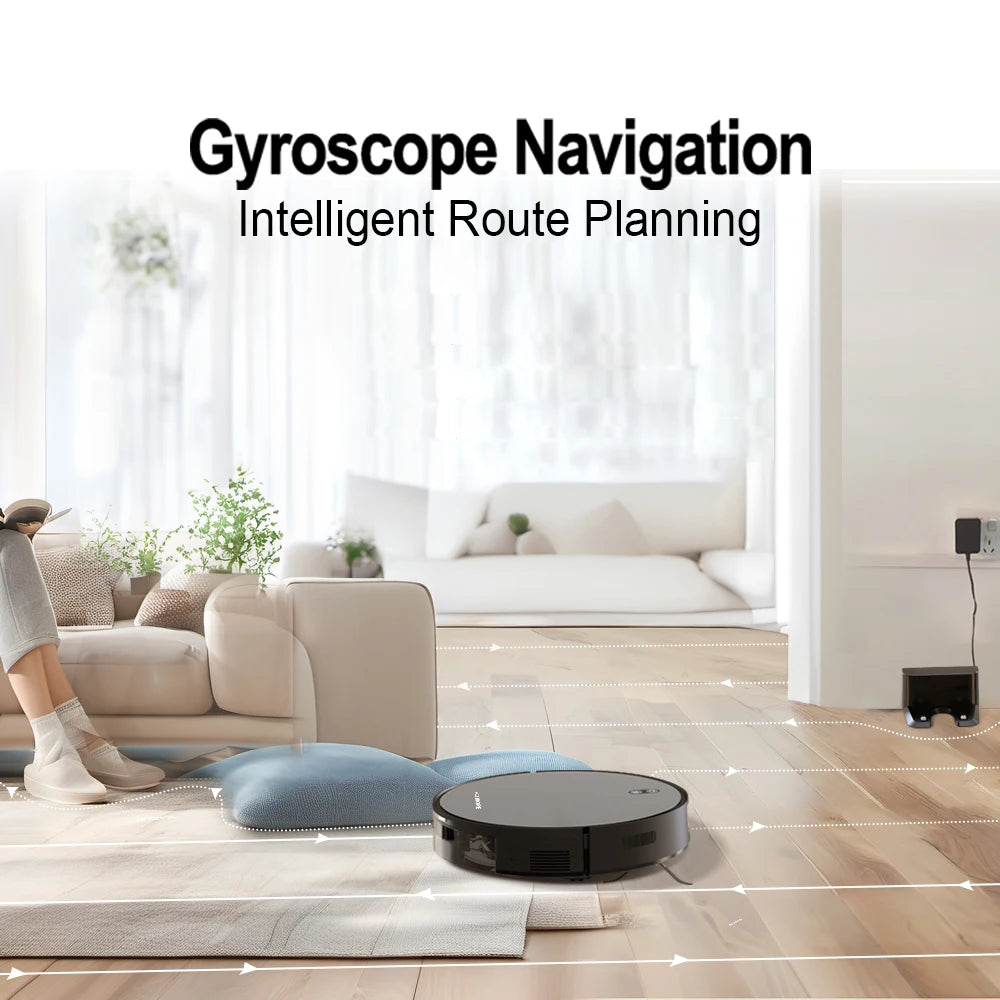 Robot Vacuum Cleaner Combo Mop,3500PA Suction Robotic,WiFi/Voice Control,Auto-Recharge,Pet Hair For Home Vacuum Cleaning Robot