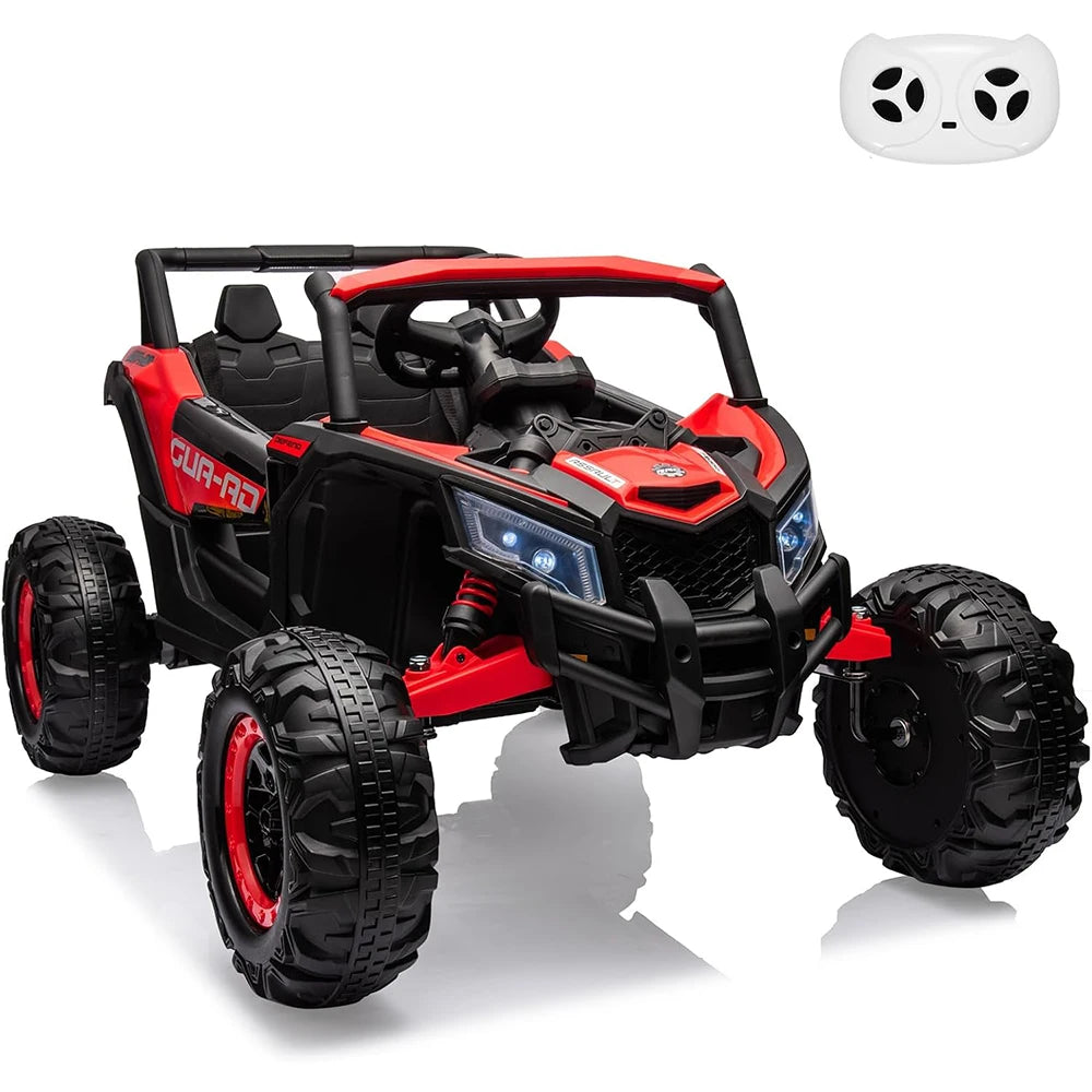 24V Kids Ride On UTV Car Toy w/Remote Control 2×200W Motor Electric Vehicle Spring Suspension & LED Lights Off-Road Toy