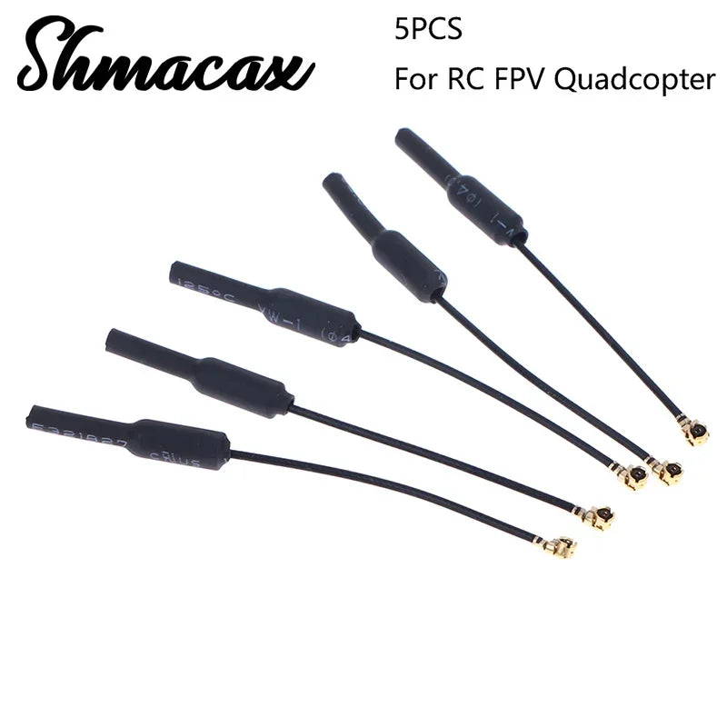 5pcs 3DB UFL IPEX Omni Directional Brass Soft FPV Antenna for RC FPV Quadcopter Racing Freestyle Drones DIY Parts