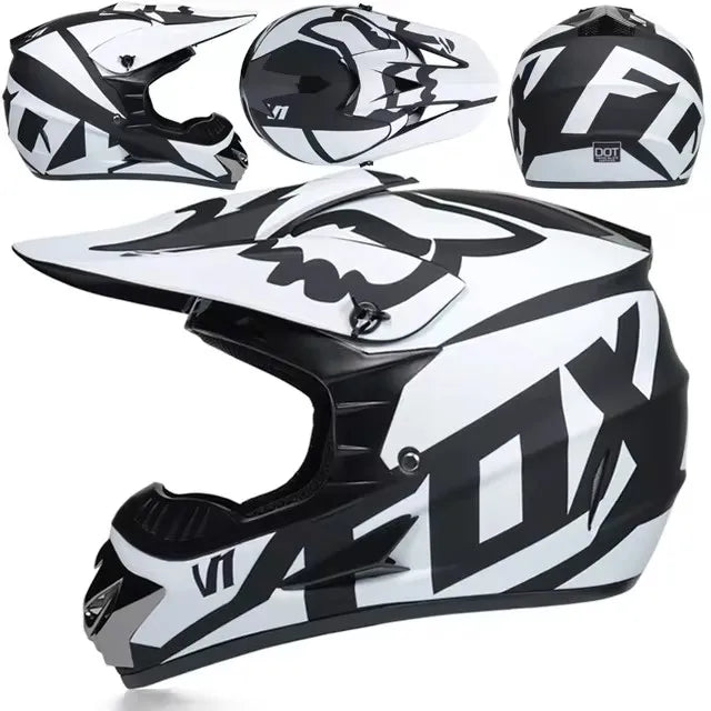 Motorcycle Downhill Helmet Motobiker Goggles Classic Bicycle MTB Racing Helmet Motocross Full Face Off-road Mountain Motocross