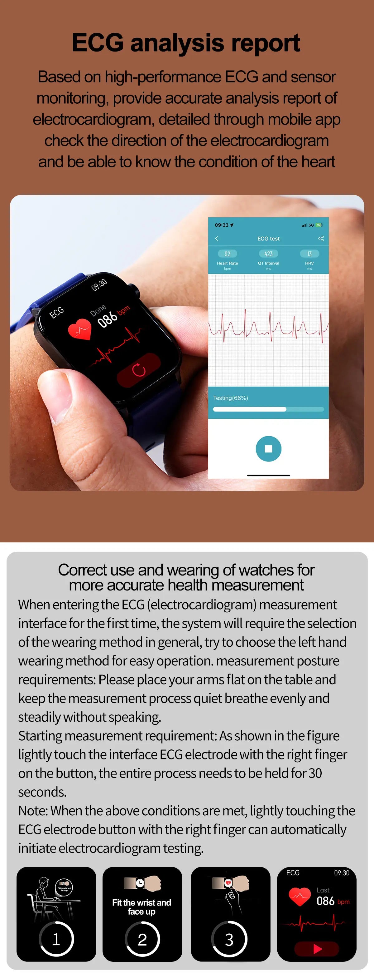 2025New ECG+PPG AI Health Diagnose Smart Watch Men Women Clock Blood Lipid BP Uric Acid Heart rate Tracker For Xiaomi Smartwatch