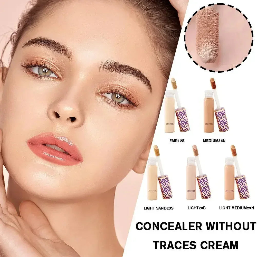 2025 Hot Liquid Concealer Base Cream Waterproof Oil-control Liquid Covering Black Circles Blemishes Spots Natural Woman Makeup