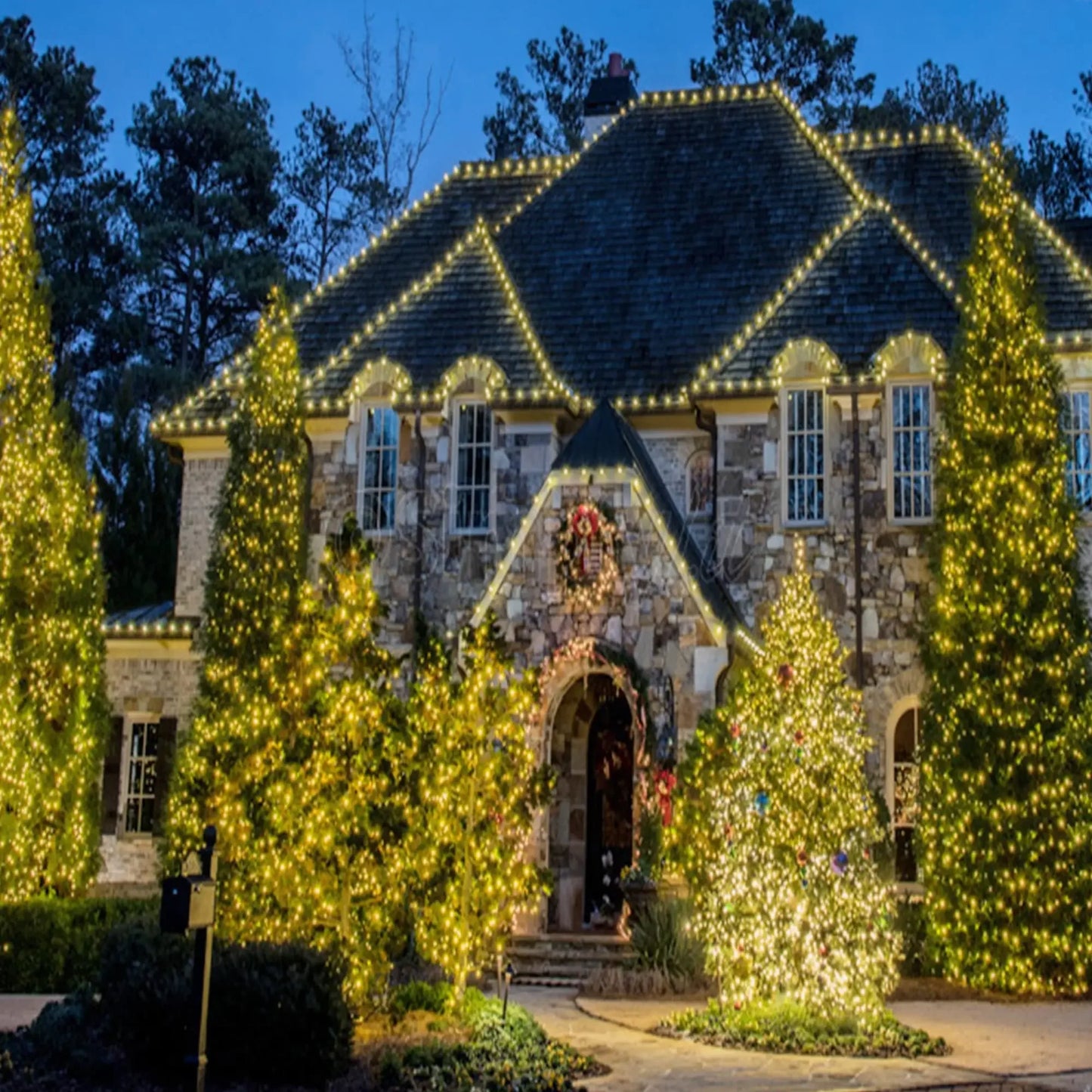 AlliLit LED Solar String Light Fairy Outdoor Garden Waterproof Lamp 2025 Christmas Garland Xmas Holiday Party Home Decoration