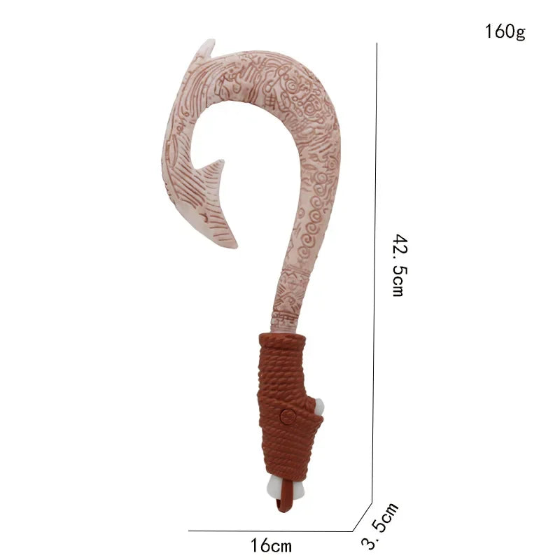 Moana Fish Hook Knife Cosplay Maui Children Cosplay Maui Fish Hook Knife Prop Cartoon Christmas Gift Toy Kid