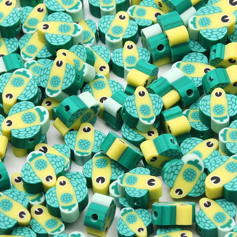 20/50pcs/Lot Mixed Style Pattern Polymer Clay Spacer Beads For Handmade Necklace Bracelet DIY Jewelry Making Accessories