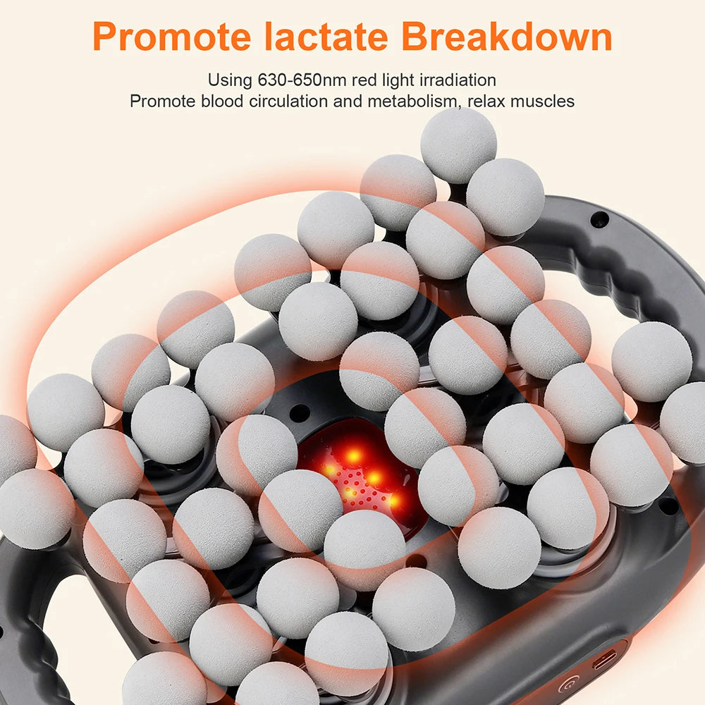 42-Heads Fascia Gun High-Frequency Vibration Body Massage Gun Back and Waist Massager Massager Neck Shoulder Massager masajeador