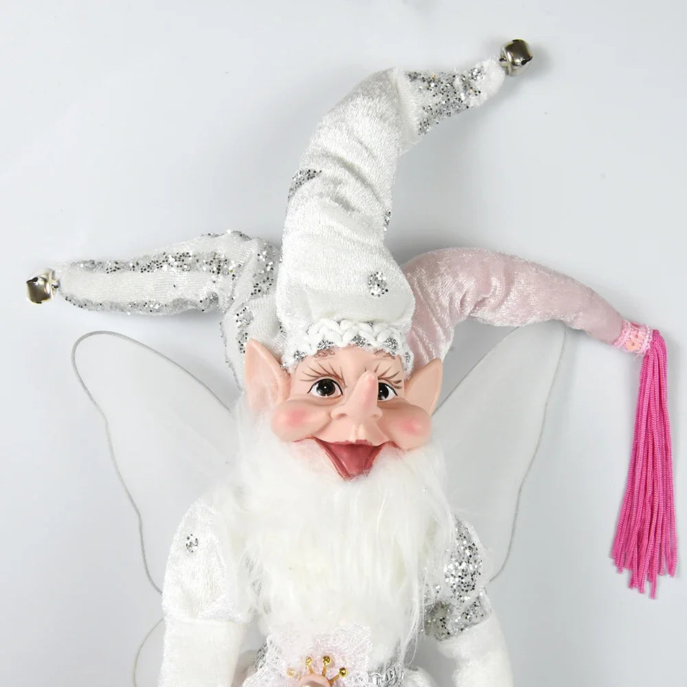 New 50CM Elf Doll Christmas Pendant Ornament Decor Elf Hanging Hanging Standing Decor Navidad New Year Kids Gifts