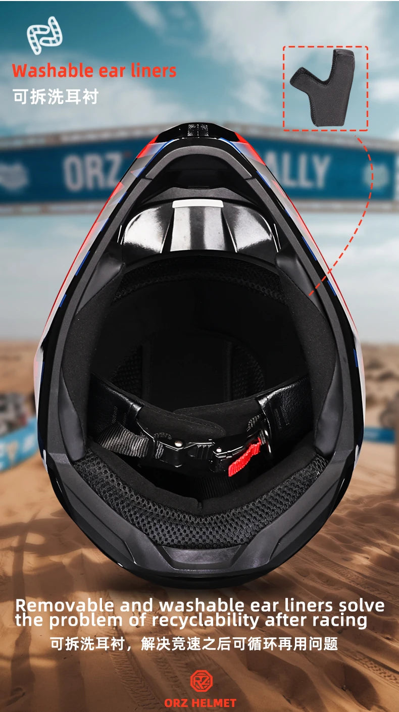 Motorcycle Helmet Professional Motocross Off Road Helm Children Off-road Casque Capacete De Motocicleta