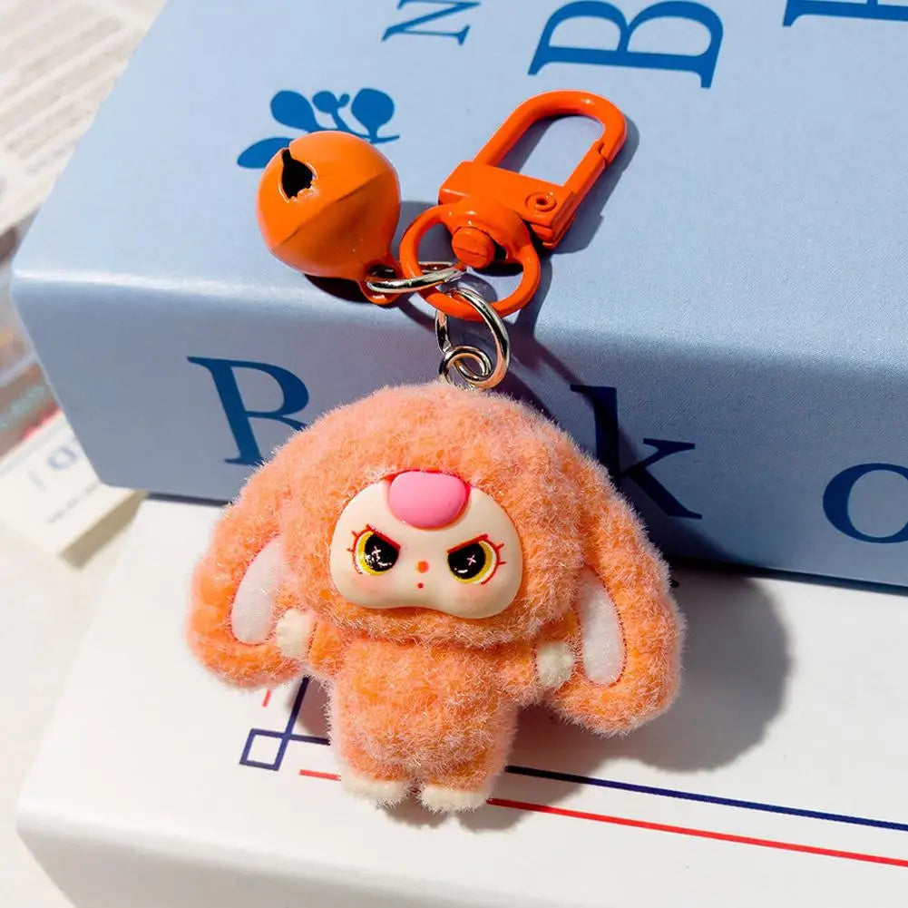 Kawaii Keychain Cartoon Creative 3D Doll Hanging Students Schoolbag Pendant Car Keyring Women and Men Trend Gifts