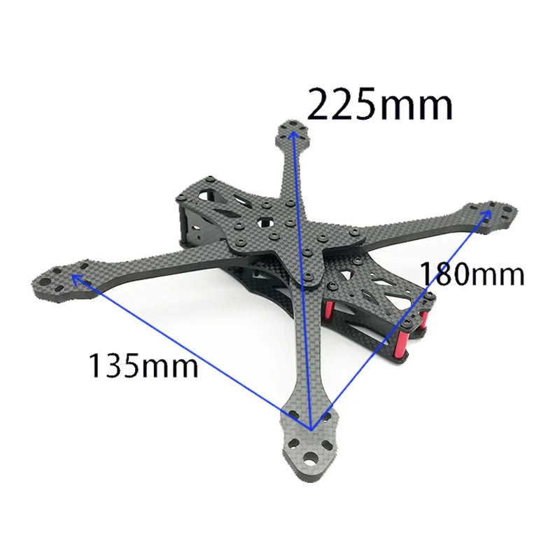 APEX 5 inch 225mm 225 Carbon Fiber Quadcopter Frame Kit 5.5mm Arm For FPV Freestyle RC Racing Drone Models