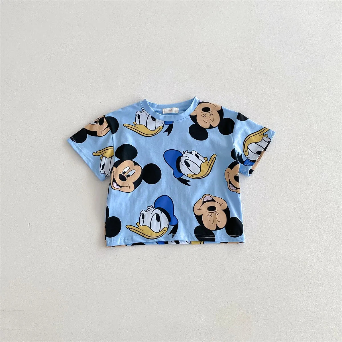 Mickey Kids Clothing Tees Summer Printed Cartoon Fashion Short Sleeve Boys T-shirt Popular Design Children's T Shirts Crewneck