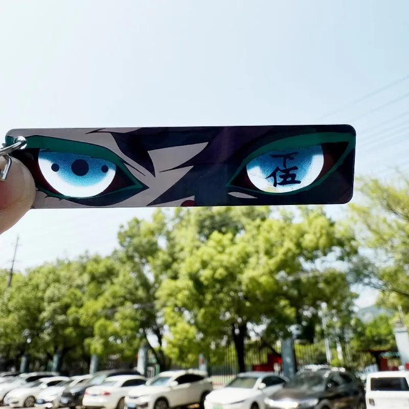 New Ghost Blade Eye Penetrating Card Shanyi Kanroji Honey Glass Anime Acrylic Keychain around