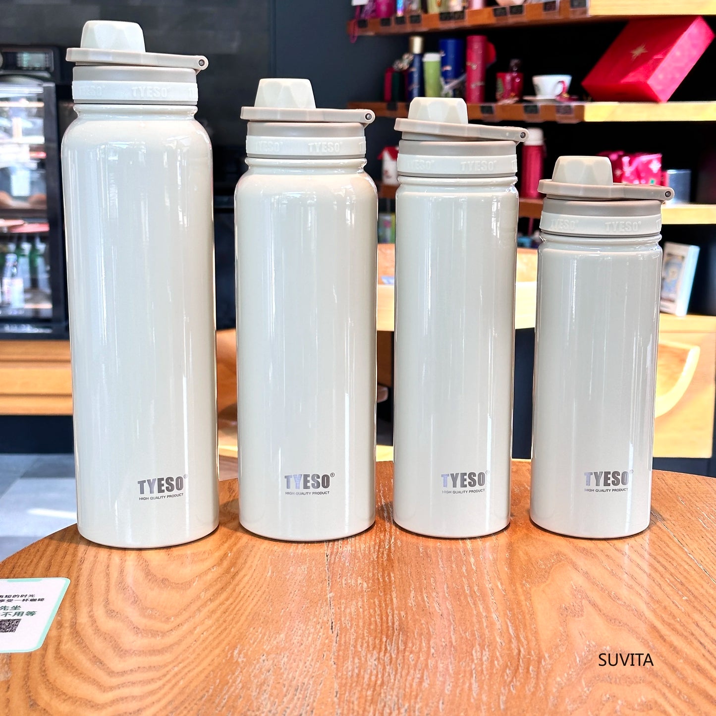 Tyeso Stainless Steel Thermos Water Bottle Portable Sport Vacuum Flask Keeps Cold and Heat Thermal Mug Insulated Car Tumbler Cup