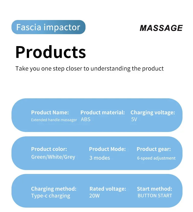 Relax The Spine Professional Vibrating Body Massage Hammer Premium Handheld Massage Gun Portable Percussion Vibration Hammer