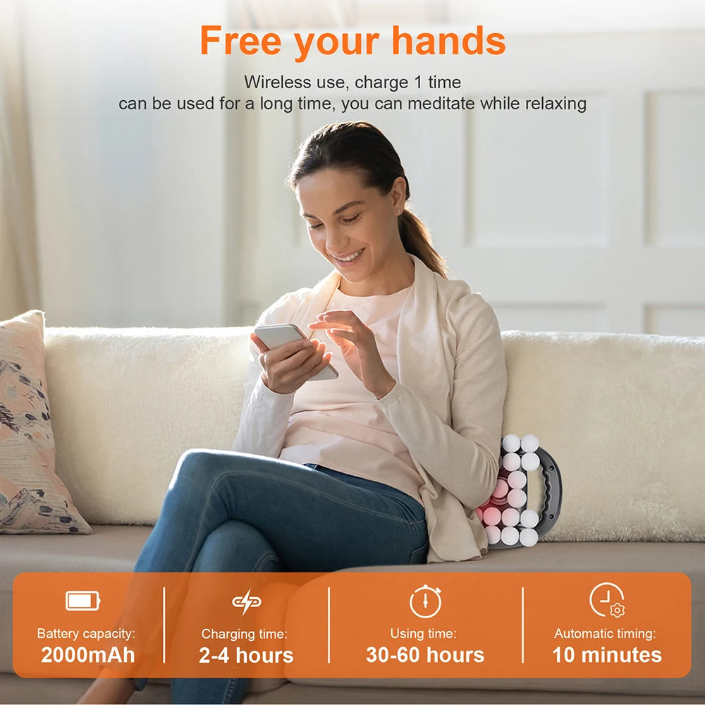 42-Heads Fascia Gun High-Frequency Vibration Body Massage Gun Back and Waist Massager Massager Neck Shoulder Massager masajeador