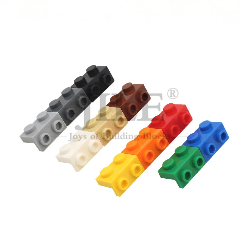 20pcs MOC 99781 Right Angle Bracket 1x2 - 1x2 Building Block Accessories Compatible with Brick DIY Children's Toy Assembly Parts