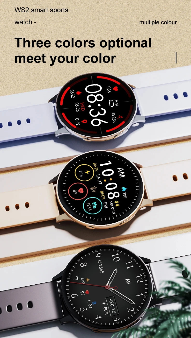 2026 New Women SmartWatch Bluetooth Call Lady Watches Sport Waterproof Heart Rate Sleep Smart Watch for Women Present Gift