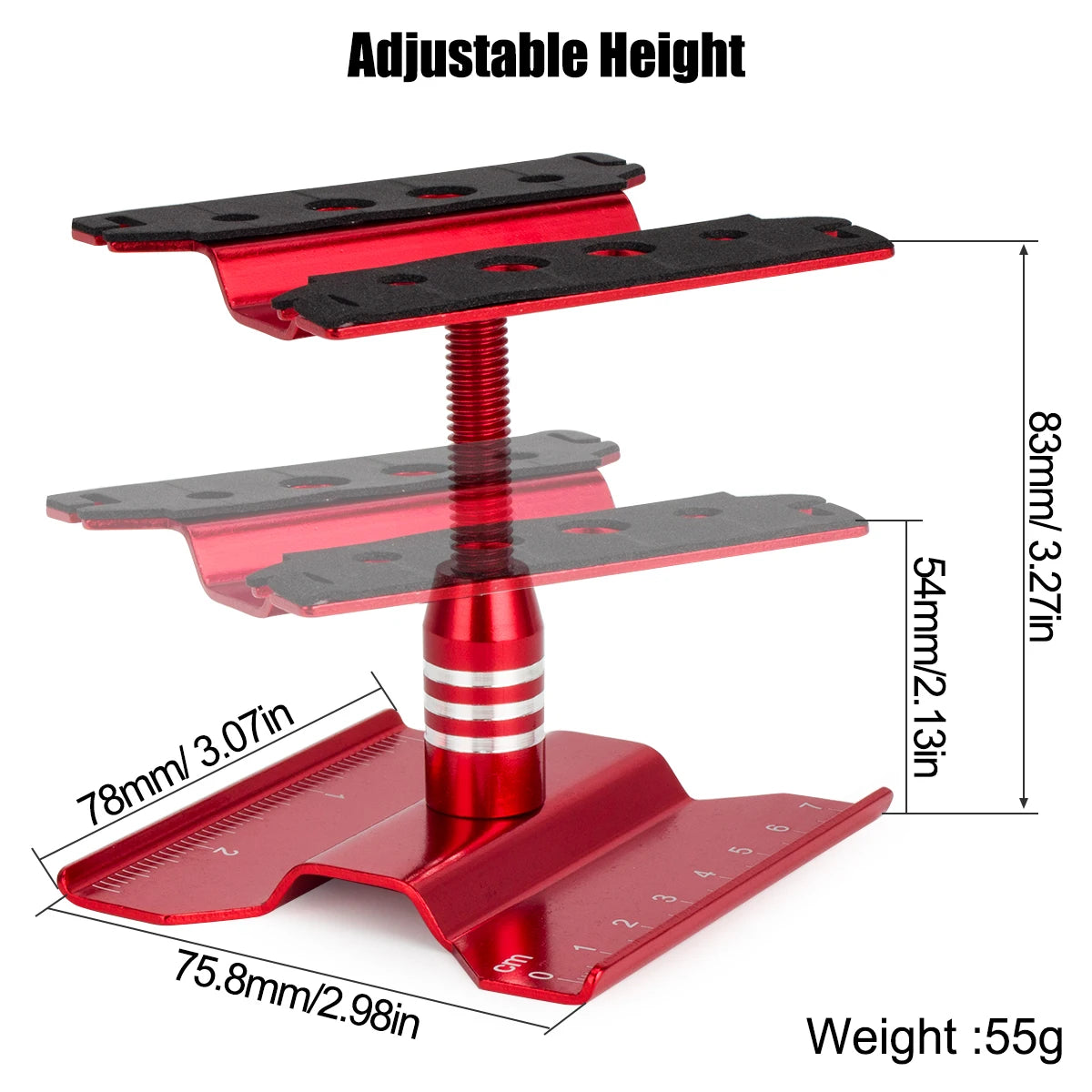 RC Car Repair Stand Workstation Holder for Axial SCX24 FCX24, Traxxas TRX4M, 1/16 1/18 1/24 Scale RC Truck Crawler Buggy