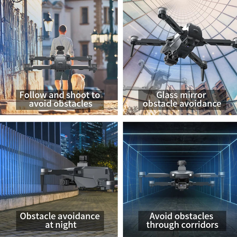 L600 Pro MAX 4K Professional Drone With Camera HD 3-Axis Gimbal GPS Dron 360° Obstacle Avoidance 5G WIFI RC Quadcopter Toys