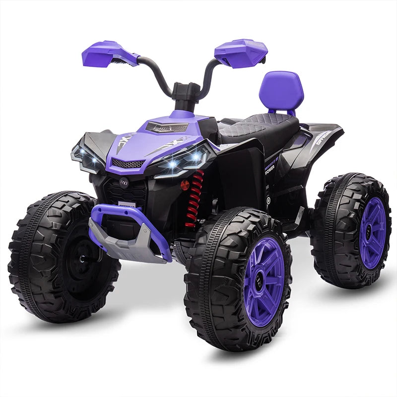 24V Kids Electric Vehicle 4-Wheeler Kids Ride On Toy Car XXXL Size ATV Electric Car for Toddler Children Gift,Spring Supspension