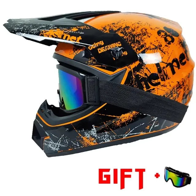 Motorcycle Child Full Helmet Children Helmets Motocross Off-road Casco Moto Off-road Protective Cycling Casque For Motobike Men