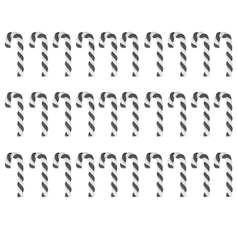 15/30PCS Candy Cane Christmas Tree Hanging Decor Xmas Prop Ornaments Navidad Natal Happy Ornaments Christmas