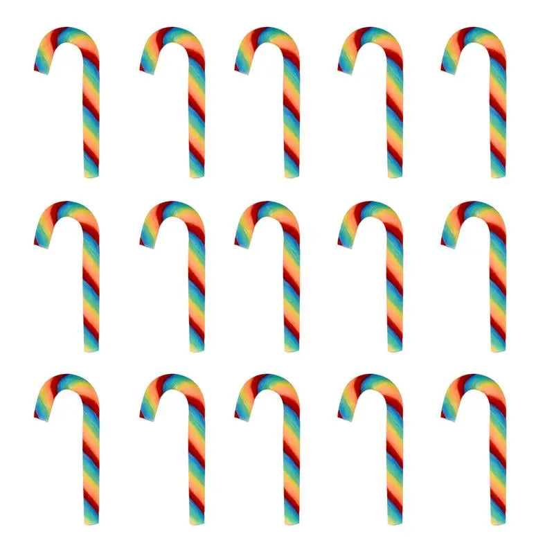 15/30PCS Candy Cane Christmas Tree Hanging Decor Xmas Prop Ornaments Navidad Natal Happy Ornaments Christmas