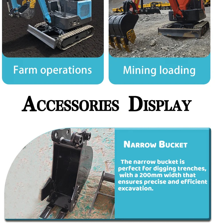 Mini Excavator 0.8 1 2 5 Ton Crawler Excavator CE EPA Euro V Kubota Engine Hydraulic Excavator Diesel Engine Compact digger