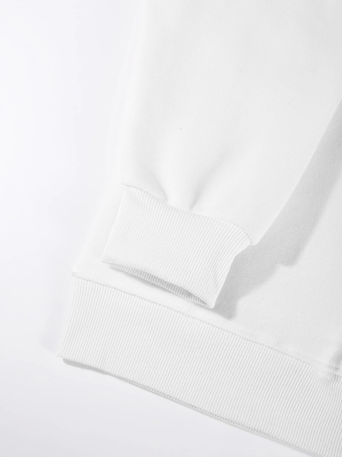 Simple Whatever Letter Printed Men'S Sweatshirt Winter Loose Hoodie Sports Crewneck Fleece Warm Sportswears Basics Men Clothes