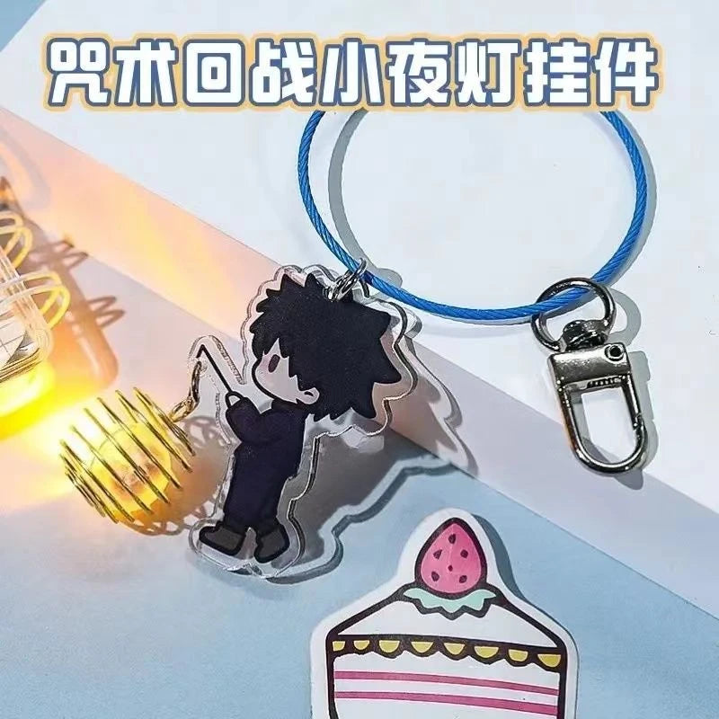 Jujutsu Kaisen Gojo Satoru Geto Suguru anime peripheral creative Q version acrylic lantern key chain hanging chain decoration