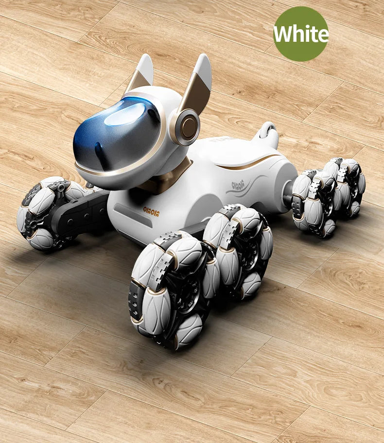 2025 NEW DWI Eight Wheeled Stunt Dog 2.4G Remote Control Intelligent Swing Arm Drift Robot Dog Climbing Car Children's Gift Toy