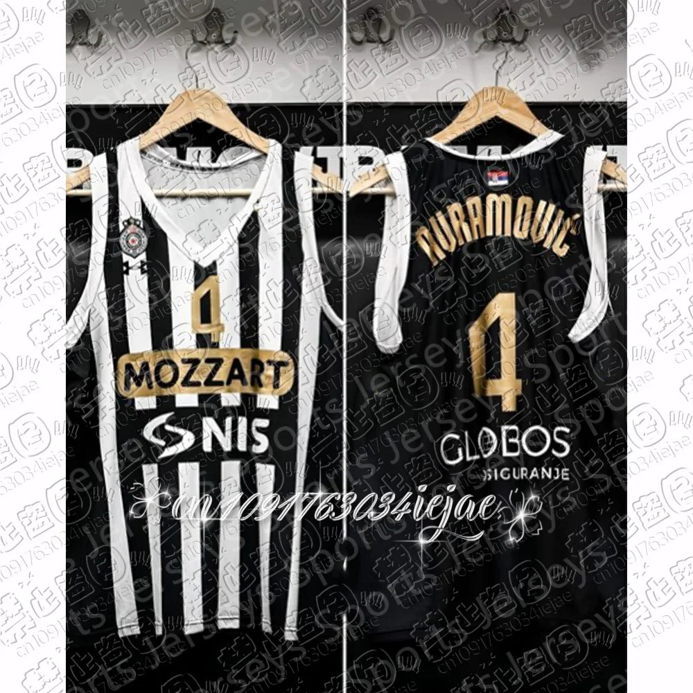 2026 New Arrivals Serbia Basketball Jerseys Partizan Belgrade Basketball Summer Basketball Sports Vest Fans Special Jersey Kit