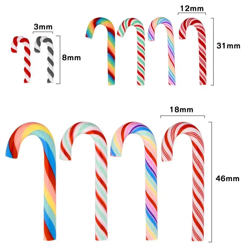 15/30PCS Candy Cane Christmas Tree Hanging Decor Xmas Prop Ornaments Navidad Natal Happy Ornaments Christmas