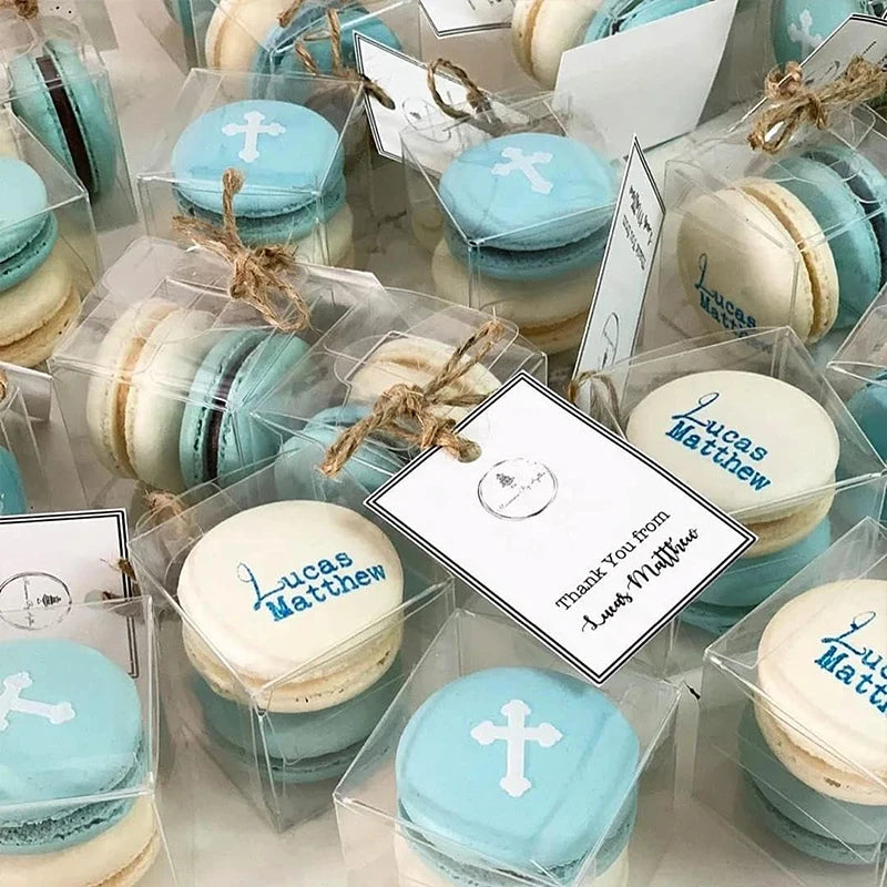 20/50PCs Clear Gift Box Cupcake Dessert Cookie Candy Boxes Wedding Birthday Party Supplies Baby Shower Christmas Gift Packaging