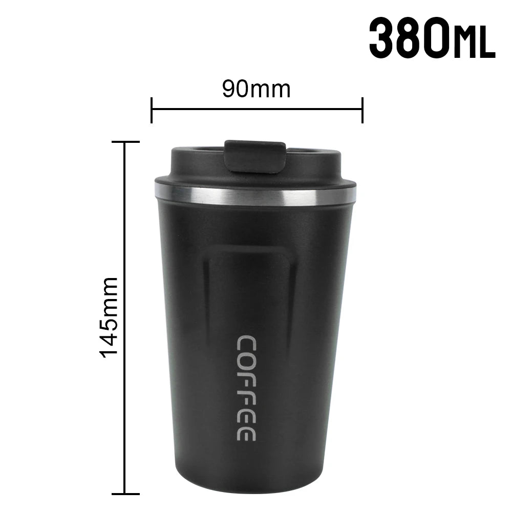 380/510ML Coffee Mug for Tea Water Coffee Car Thermos Mug Leak_Proof Travel Thermo Cup Double Stainless Steel Thermo Cafe