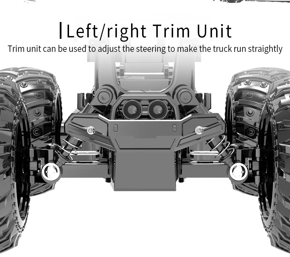 JJRC Q105 Q175 1:18 20 Km/h 2.4GHz Double Motors Drive With LED Light Off Road Remote Control Cars Drift Monster Truck Toys